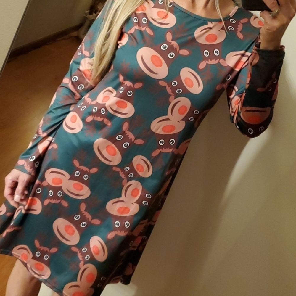 Vessos Long Sleeve Christmas Dress